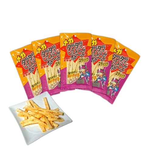 【 よっちゃん メガ タラタラしてんじゃね〜よ スティック 】 〔 個包装 32g × 5袋 計160g 〕 大容量 食べやすい スティック タイプ 小袋 セット 【K-Brightお手拭き】