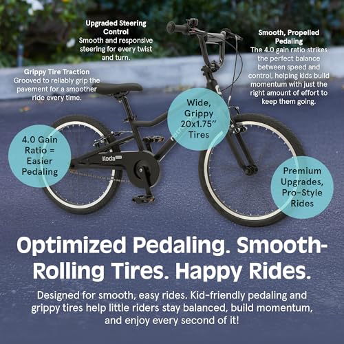 Image of Retrospec Koda Plus Kids Bike for Boys & Girls Ages 6-8 Years - Children's Bicycle, Adjustable Seat & Handlebars