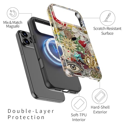 DorisMax for iPhone 17 Pro Case - Wireless Charging - Cute Floral - image 2