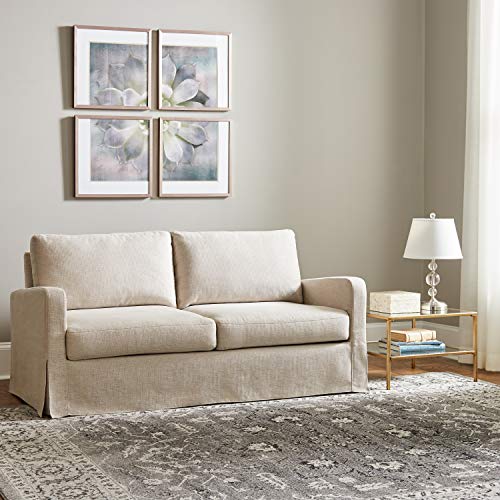 Amazon Brand – Ravenna Home Waterloo Modern Slipcover Chair, 31"W, Dark Grey #TOP4