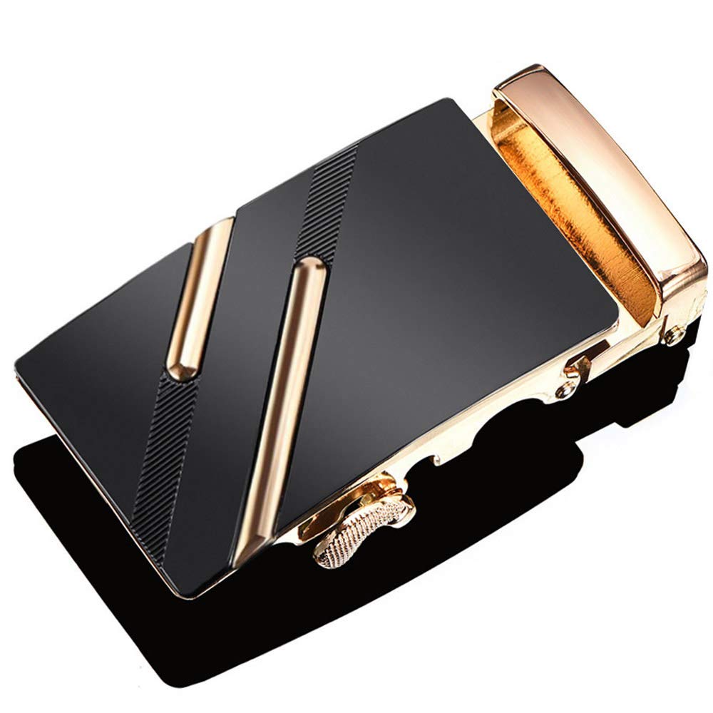 RTGGSEL Men's 40mm Ratchet Belt Buckle Only for 1 3/8 Slide Belt Strap Automatic Leather Belt Buckle Replacement (22)