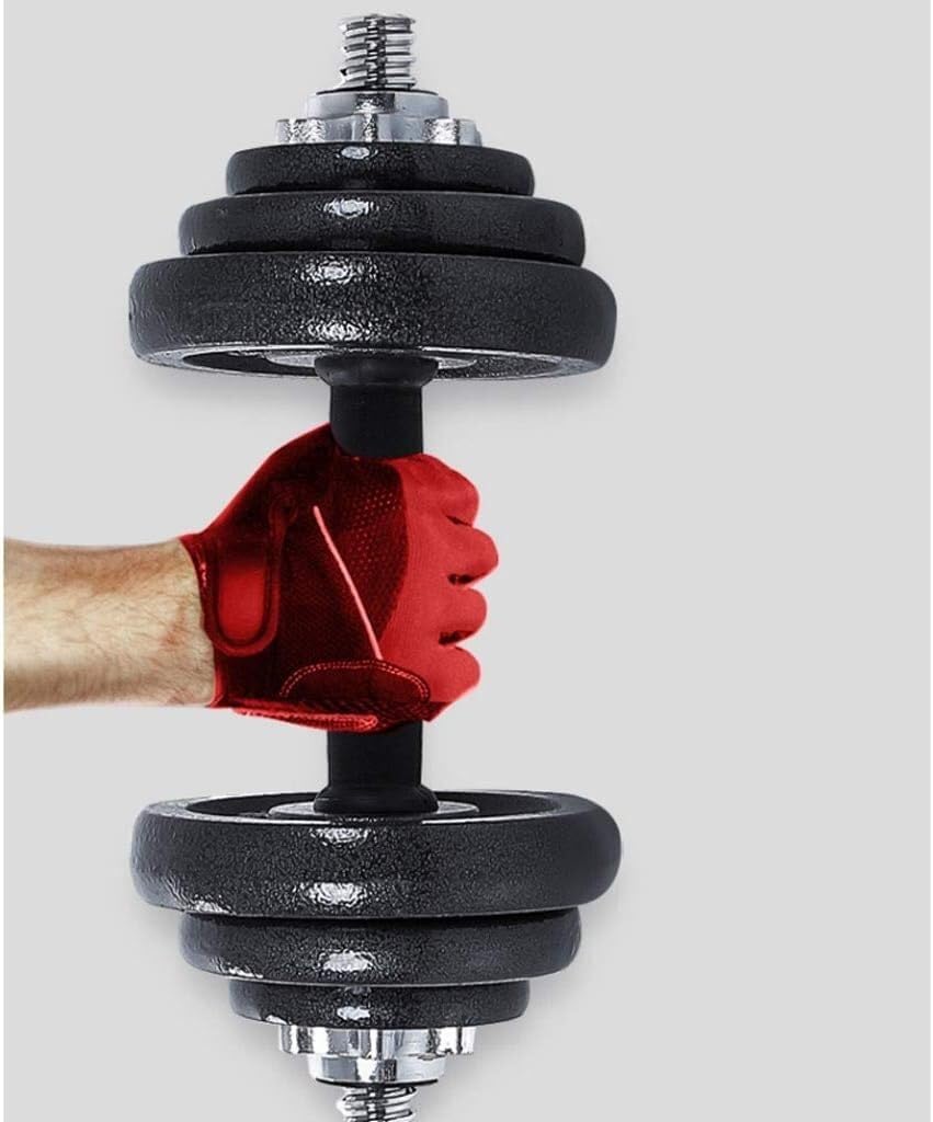 Hantle, Zestaw hantli ciężarków 2 szt. Regulowane hantle do ćwiczeń dla mężczyzn Hantle żeliwne Sztanga na biceps(30kg(15kg*2))