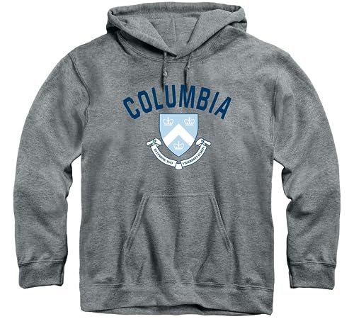 Barnesmith Columbia University Lions Hooded Sweatshirt Heritage Charcoal Grey Small