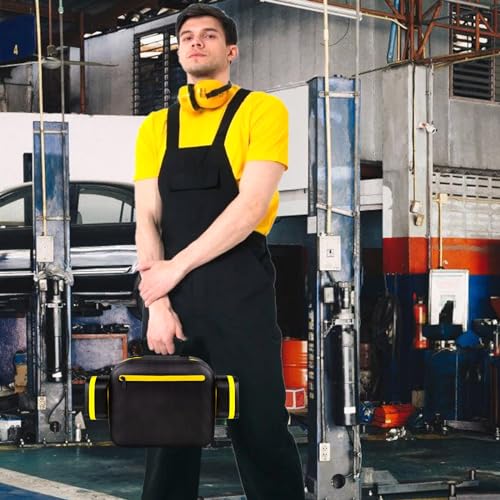 Image of Air Compressor Bag Case Compatible with DE-WALT 20V MAX Tire Inflator, Portable Inflator Case Cordless Tools Storage Holder Organizer with Pocket for Battery Pack and Charging Kit (Box Only)