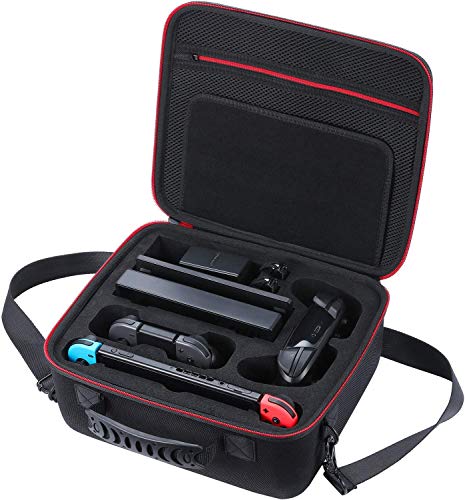 Funda para Nintendo Switch Estuche rígido,Estuche de Viaje Compatible con el Controlador Nintendo Switch Fit Switch Pro,Adaptador de CA,Agarre...