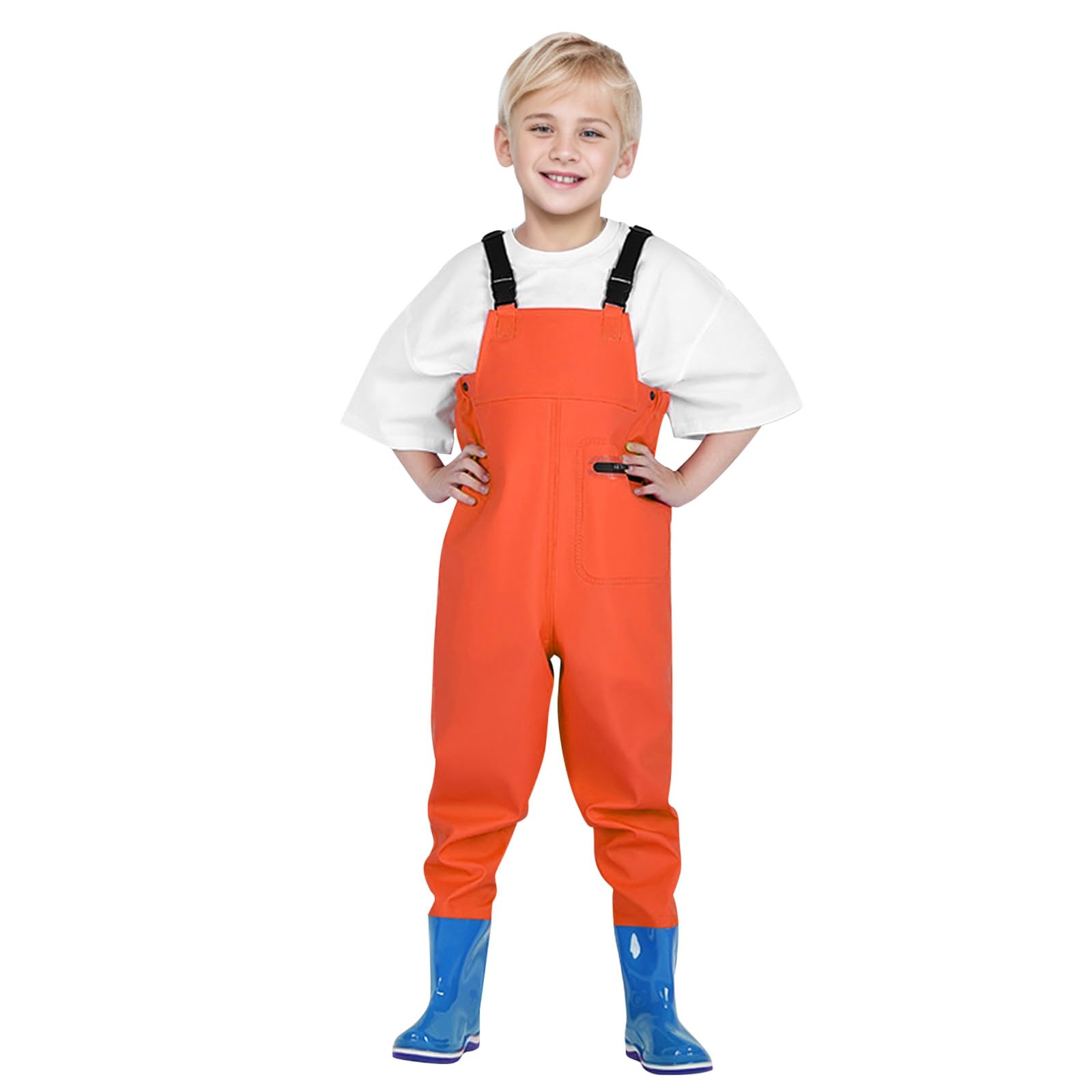 Pantaloni Bambini, Tuta da Acqua per Sabbia per Gioca A Tuta da Acqua da Lancio Scarpe da Pioggia da Pioggia One Catch The Sea Water Proof Pants con Stivali, Efficace Anti-Macchie