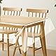 Tischfolie Transparent 180 x 140cm, Abwaschbar Durchsichtige Tischdecke, PVC Tischdecke Transparent Folie Tisch 0.13mm Stark, Wasserdicht Fettdicht Tischschutzfolie