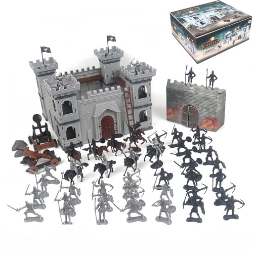 Yoyoom Medieval Castle Knight Toy Soldier Army Men Figurines, DIY