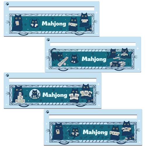 Mahjong Line Finder - Set 4 Tarjetas Regla Para Jugadores