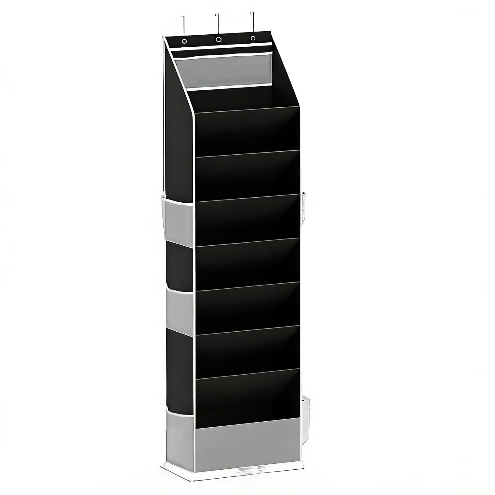 Zeiwohndc Robust 8 Row Hanging Footwear Rack Built with Reinforced Supports to Keep Your Closet Clean and Organized Sturdy Oxford Fabric