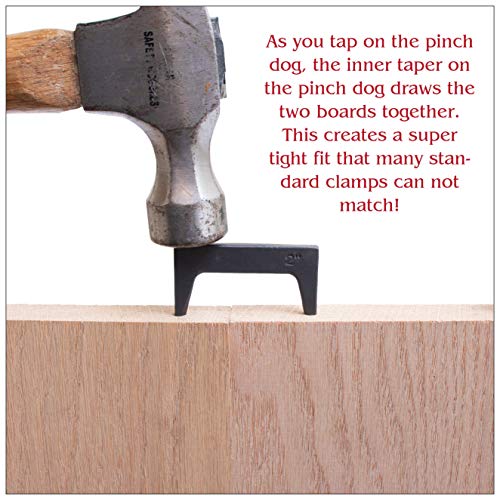 1½ Inch Wide Pinch Dogs Made From Solid Steel And Textured For Better Holding Power (10 Pack Of 1½ Inch Pinch Dogs) #TOP4