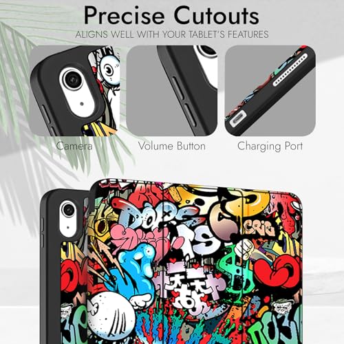 Image of Robustrion Case for iPad 11th Gen (A16) / 10th Generation Cover Case (2025 /2022), Smart Flexible Trifold Flip Stand Cover [Pencil Holder] for iPad 10th Gen / 11th Generation [Auto Sleep Wake] - Hippy