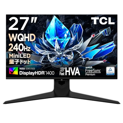 Amazon.co.jp: TCL 27R73Q 27インチ QD-MiniLED HVAパネル WQHD 240Hz