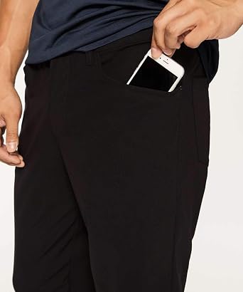 Lululemon Athletica Men's ABC Pant Classic 34In (Black, 36, Numeric_36)