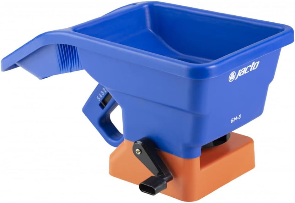 Jacto Grass Seed Spreaders for Lawns - Handheld Spreader for Fertilizer/Grass Seed or Rock Salt Spreader for Driveways