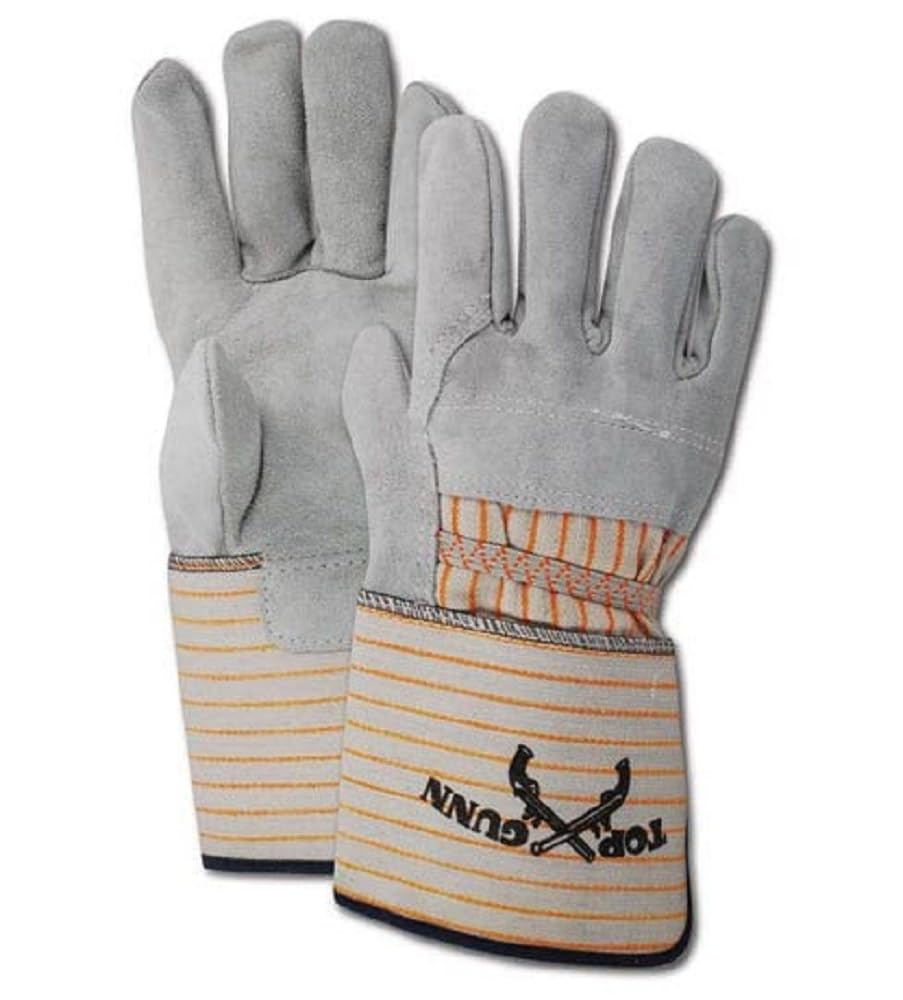 MAGID TG628E Top Gunn Select Cow Split Leather Palm-Rubberized