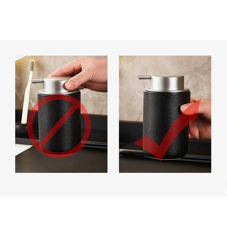 Dozownik do wody ustnej do łazienki ceramiczny dozownik mydła typ push styl skandynawski proste mydło do rąk środek do mycia twarzy pojemnik żel pod prysznic szampon butelka dozownik mydła (kolor: 01)