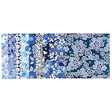 【Amazon.co.jp 限定】和紙かわ澄 特撰 藍染風 手染め 千代紙 友禅和紙 15×15cm 10柄入