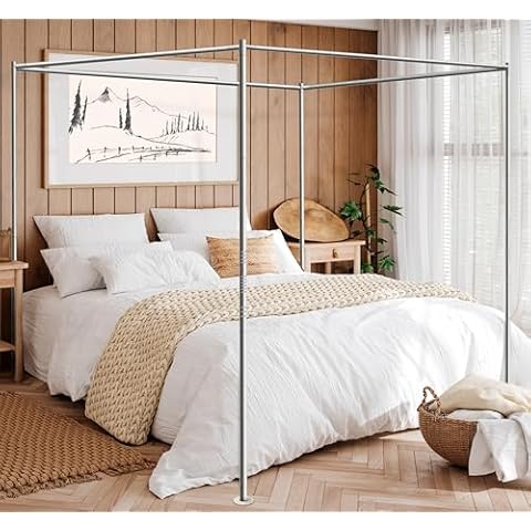 Niemro Metal Canopy Bed Frame Cover