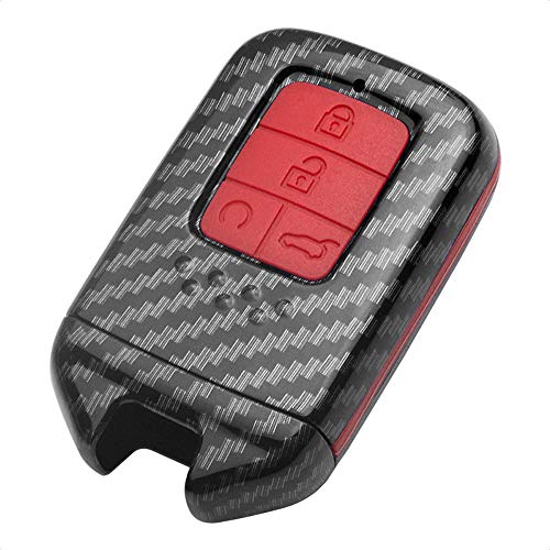 TANGSEN ホンダ用 HONDA キーケース ヴェヴェゼル フィット ジェイド S660 シャトル CR-Z シビック typeR オデッセイ RC1 RC2など キーカバー キーホルダー 4ボタン 汚れ 防止 ABS+ゴム アクセサリー スタイリッシュ カーリモコン キーセット