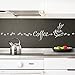 Wandtattoo Taza de café 1045W - Blanco, Set Creativo
