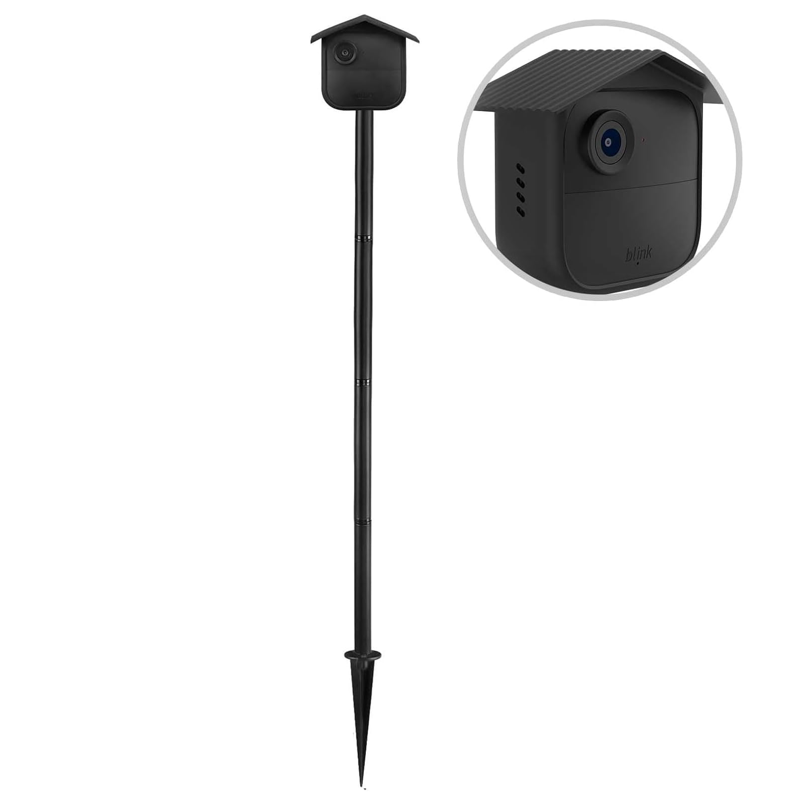 Erdspiess für Blink-Kamera Outdoor 4, Halterung für Blink Outdoor 4 Gen. Ohne Bohren, Spike Pole Mount mit Schutzhülle Zubehör für Blink Kamera 4, Super Robust & Stabil für Garten/Weicher Boden