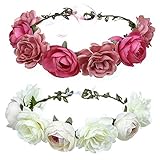 Handmade bridal floral crown for girls women maternity wedding, carefully handling every detail. Suitable for any occasion, it is the best match for festivals, weddings, parties, beaches, photos and more.