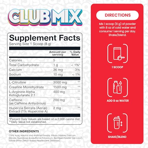 Image of Basic Pre-Workout with 200mg Caffeine and 3000mg Citrulline for Energy, Focus, and Strength Support, No Beta-Alanine Tingles, Vegan, Gluten-Free, Sugar-Free, Featuring Edible Glitter