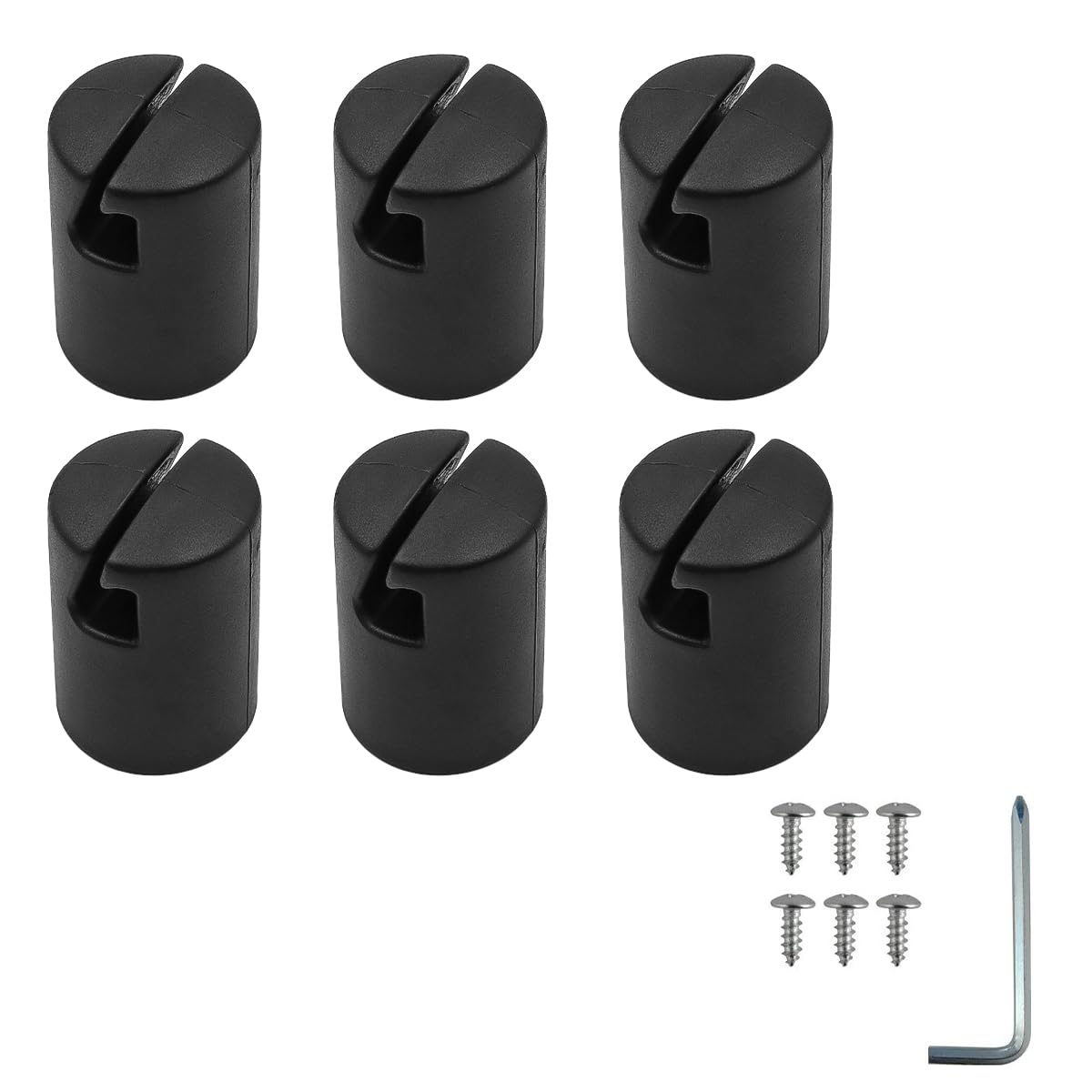 Alnicov 13 Pack Trampoline Pole Caps Trampoline Pole Cap Enclosures with Screw Trampoline Pillar Rod End Protectors