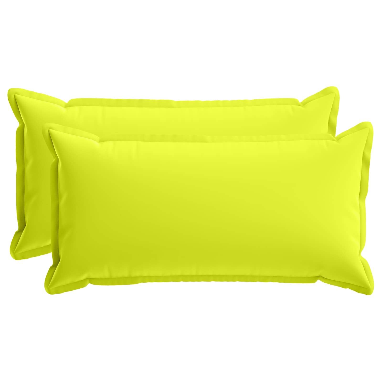 vidaXL Cushion Cover 2 pcs HOUTEN Bright Green 40 x 80 cm Polyester