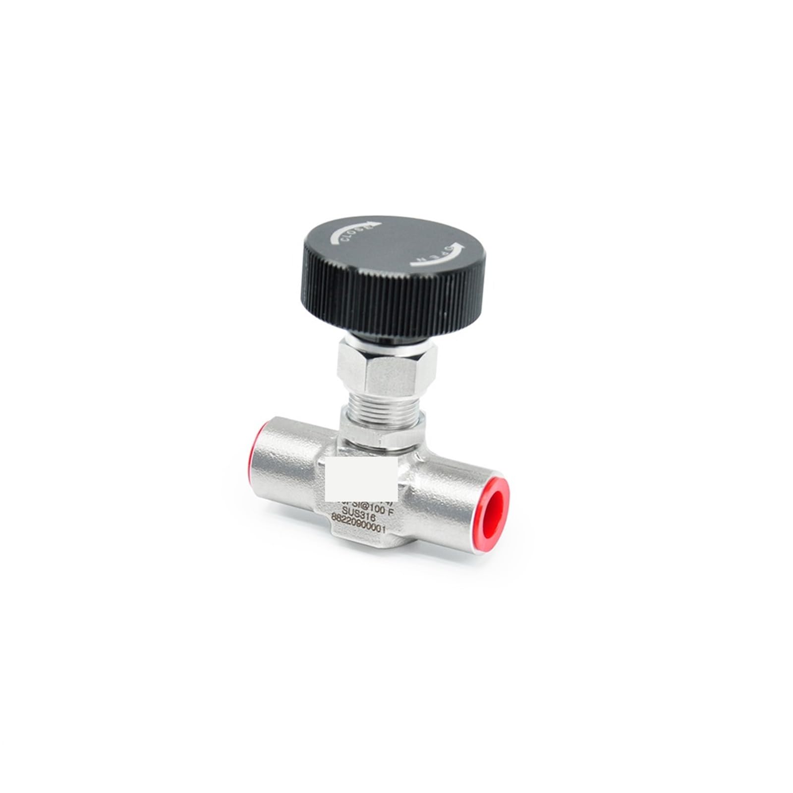 Mini válvula de Aguja Aire 3000 PSI, Acero Inoxidable, Gas, NPT Hembra, Encendido/Apagado, 1/8", 1/4", 3/8", 1/2", 3/4"(1/2")