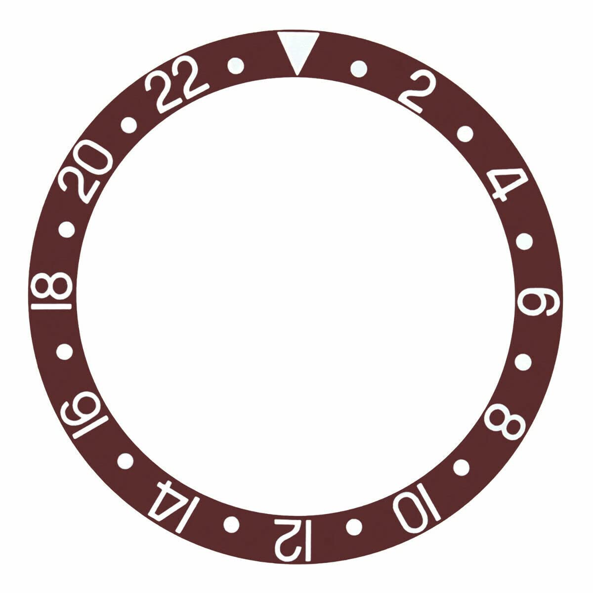 Ewatchparts Bezel Insert Compatible With Rolex GMT Master II 16710, 16700, 16760 Brown