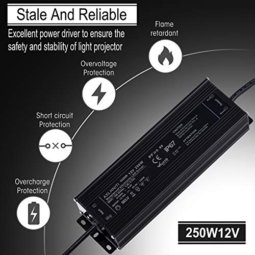 Axlhniti LED DRIVER 250W 12V Waterproof Ip67 Led Transformer,Led Power Supply 110V Ac To 12V Dc Low Voltage Output thumb #1