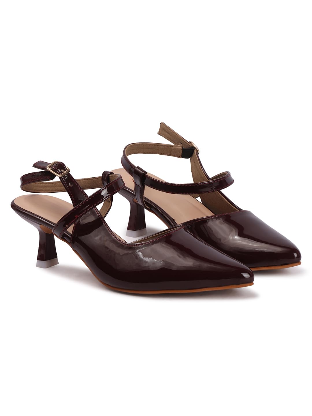Stylish Kitten Heels for Women | Buckle Strap Comfort Sandals | Daily, Office, Festive & Traditional Footwear-image-11