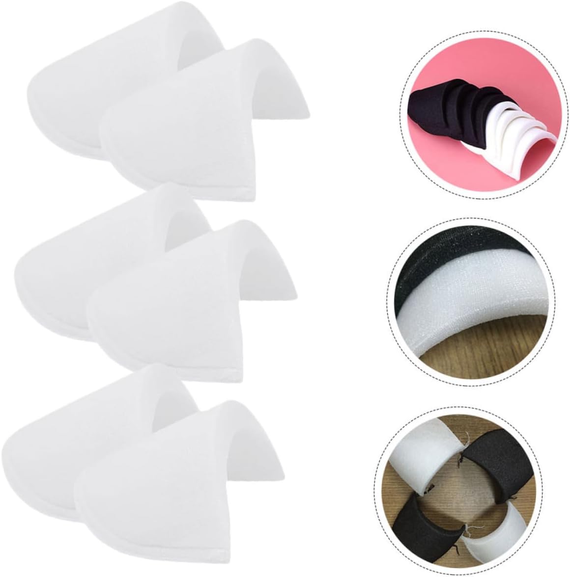 Sponge Pads Clothes Cushion Skirt Sponge Pad Suit Pads Pads Men Coat Pad Pads Clothes Supplies White