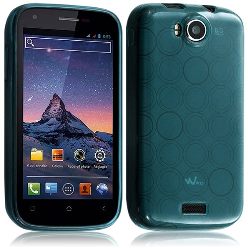 Seluxion - Housse Coque Gel Cercle pour Wiko Cink Peax/Peax 2 Couleur Turquoise Translucide