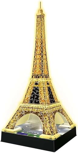 Miniatura 2 de Ravensburger, Torre Eiffel  Edición nocturna  Rompecabezas 3D (216 piezas)
