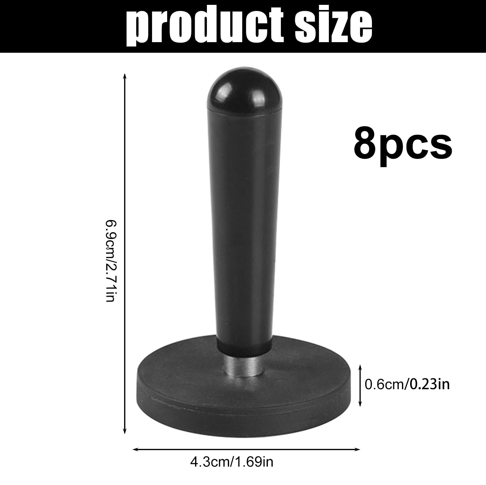 Lot de 8 aimants de montage pour voiture : support de prise en main magnétique, aimant de montage, outil de pelliculage pour le pelliculage de film, enveloppement de voiture, pelliculage de