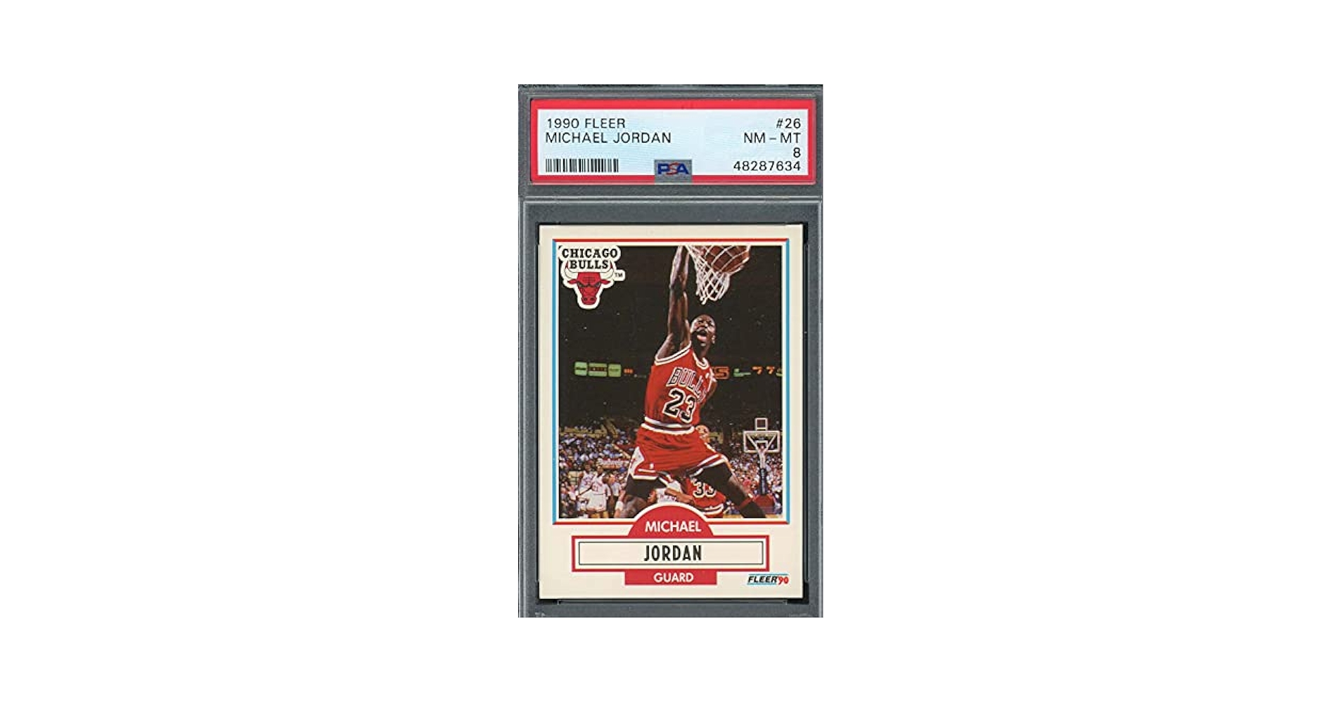シングルカード PSA 8 1986 Fleer #57 Michael Jordan Amazon.com: Michael Jordan (Chicago Bulls) 1986 Fleer