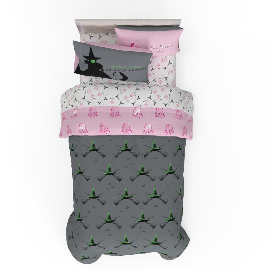 Franco Comforter and Sheet Set, Microfiber, The Wizard of Oz, 5 Piece Twin Size