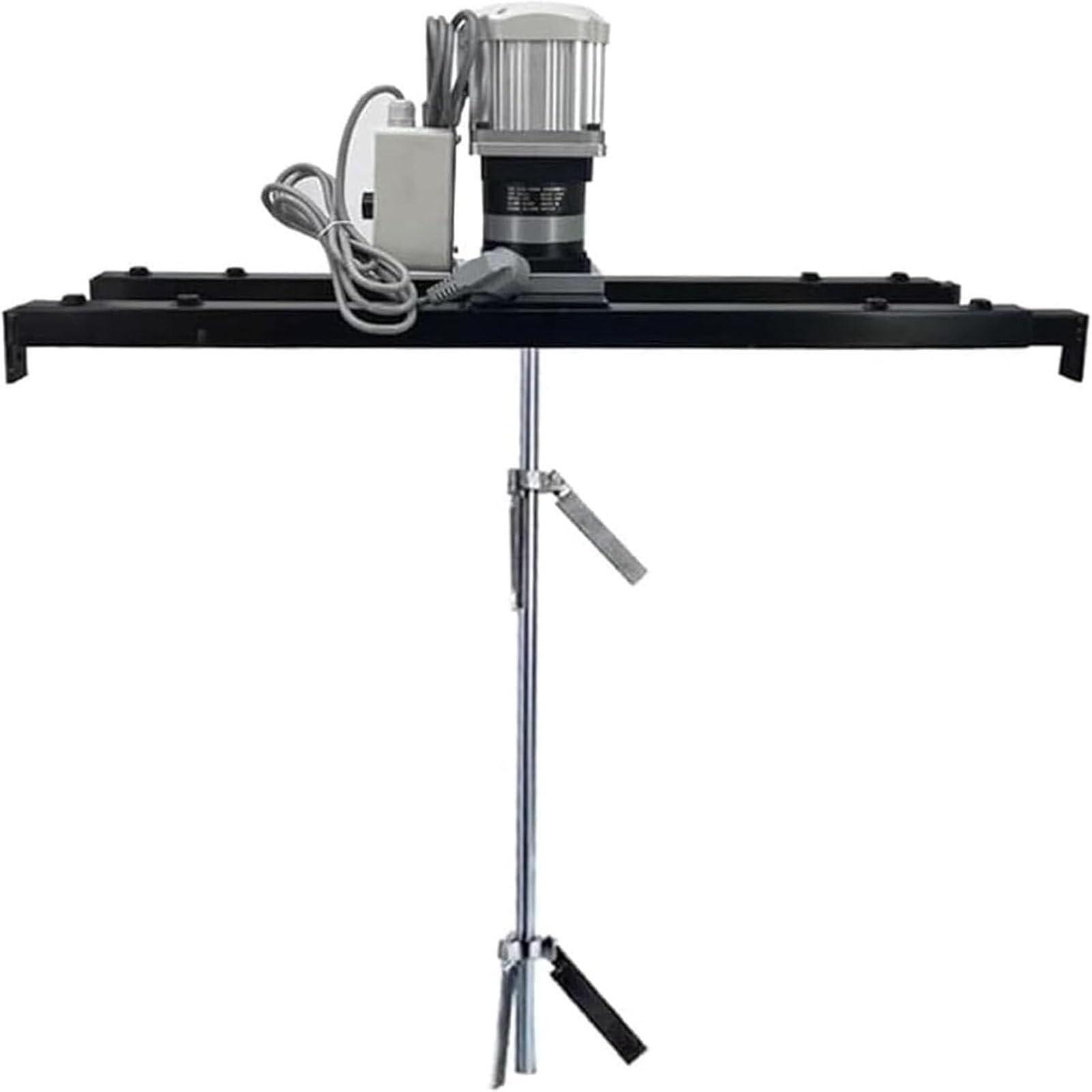Mezclador de pintura eléctrico, máquina mezcladora de tanque de 2100 W con colgador de soporte, hélice plegable, rango telescópico de 75-120 cm para mezclar tinta y pintura