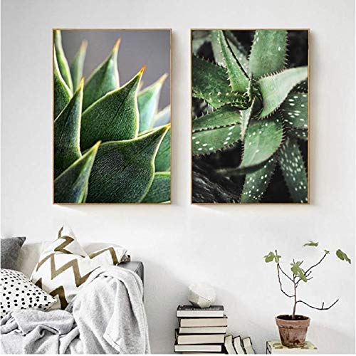 Affiche plante minimaliste pour habiller un mur vide de salon moderne