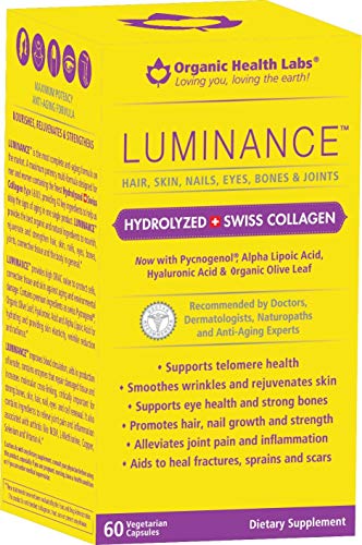 LUMINANCE®, Maximum Potency Anti-Aging Formula - Hair, Skin, Nails, Eyes, Bones & Joints - 60 Veggie Caps - Rediscover Your Beauty!
