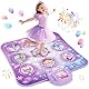 Tanzmatte Kinder Spielzeug Geschenke Mädchen: 8-Tasten Tanzmatte mit Bluetooth 4 Spielmodi Integrierte Musik Dance Mat Kids Geburtstag Weihnachts Geschenk für Lila Prinzessin Alter 3 4 5 6 7 8 9 Jahre