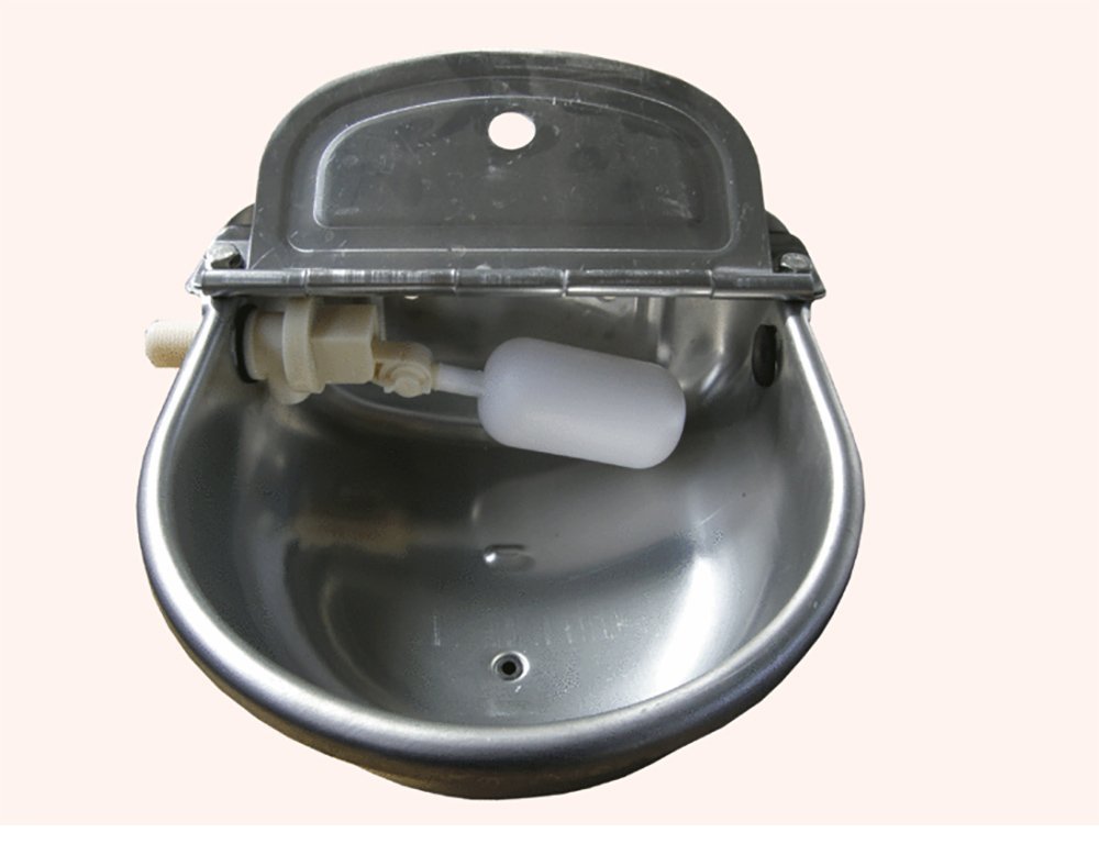 Abbeveratoio Automatico per Cani, Cavalli, Pecore, ECC. in Acciaio Inox 304, Spessore 1,2 mm. con Tappo di Scarico per Una Veloce e Facile Pulizia.