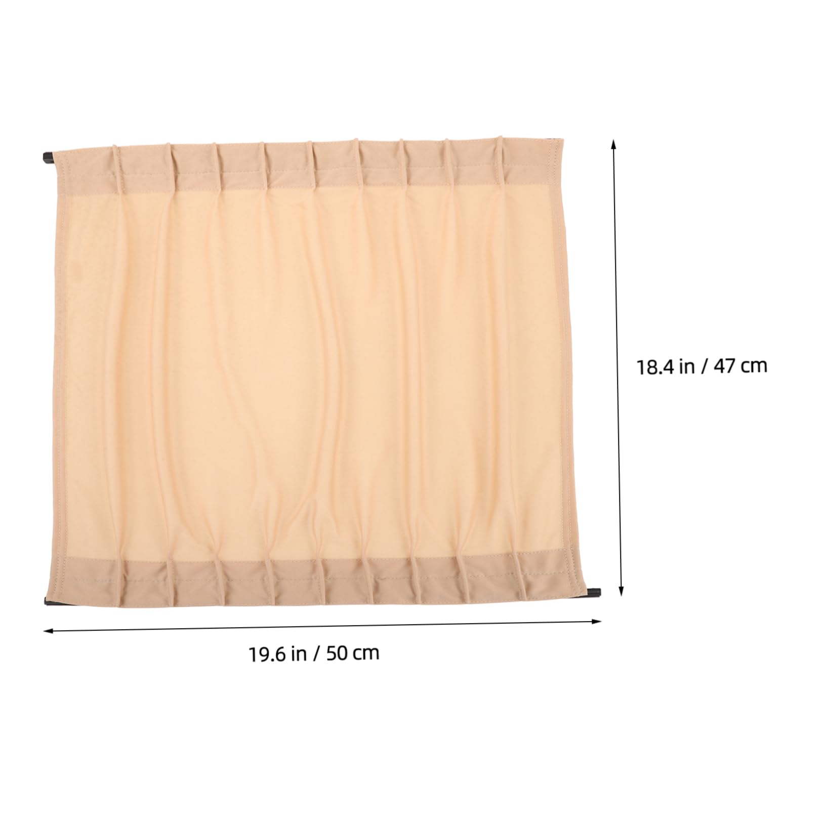 Tendina Privacy Auto Beige 2 Pezzi per Finestrino, 44-50 Cm | Abs, Lega di Alluminio e Poliestere, Installazione Semplice, Isolamento Termico, Pulizia Facile