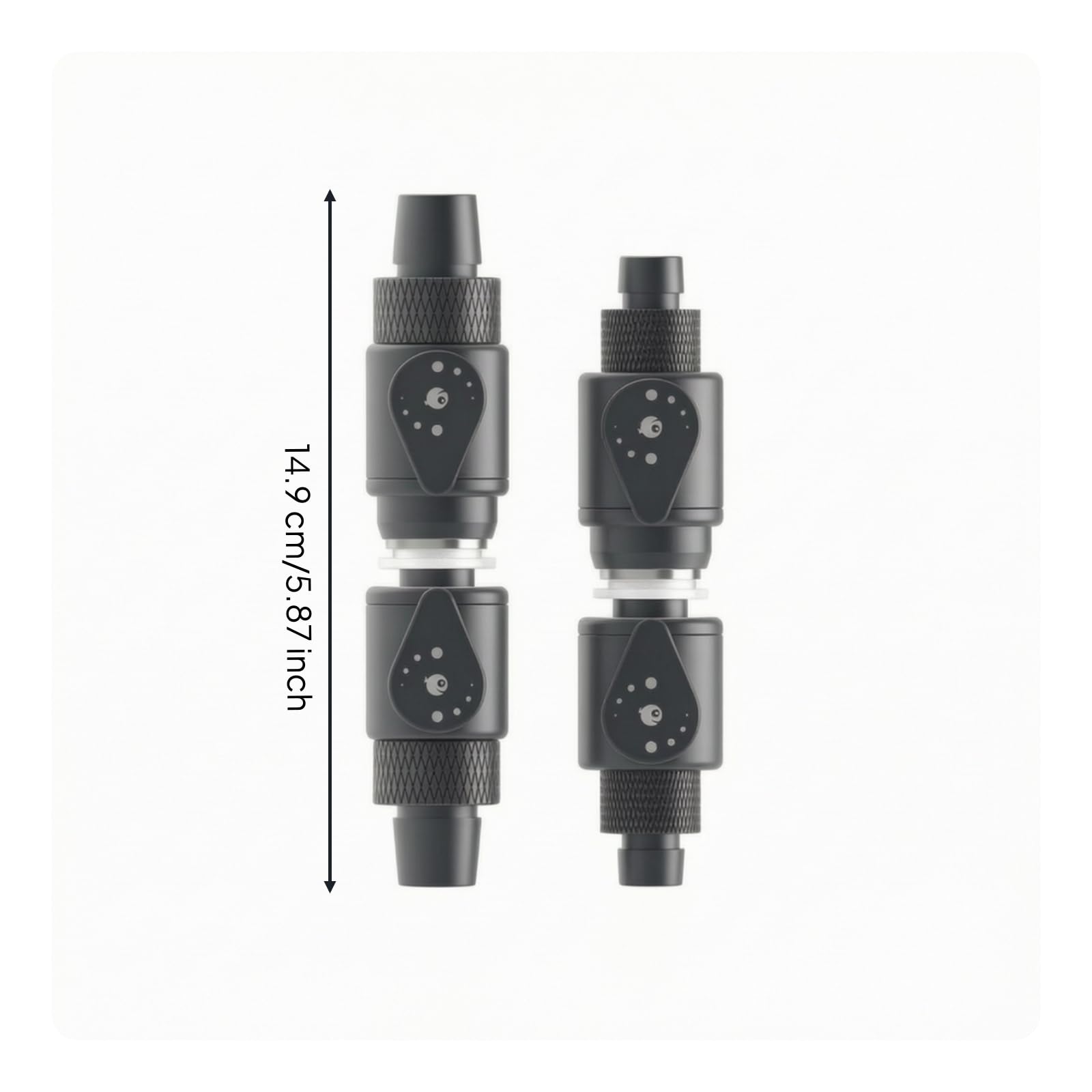 2 Piezas Conector Rápido con Válvula Bola Conector Rápido Tubo Resistente Adaptador Tubo para Aficionados a la Fontanería, 12mm A 16mm