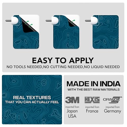 Image of Capes India Protective Adapter Skin Cover Compatible with MacBook Adapter 140W| Not a Case | Vinyl Skin Sticker (Aqua)