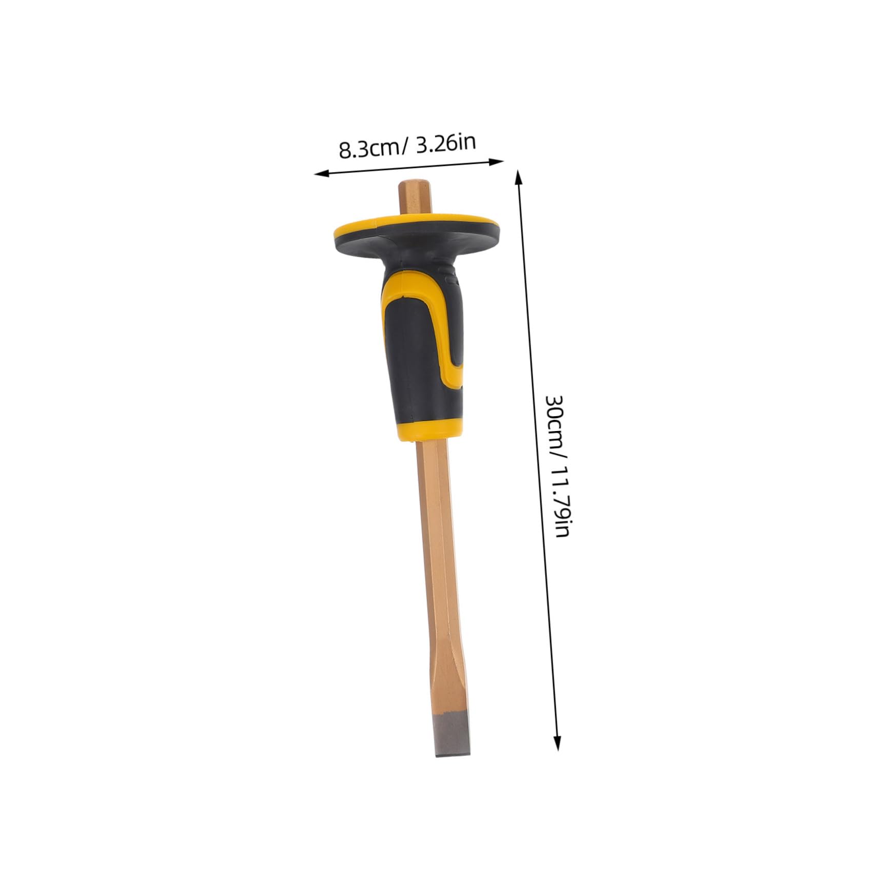 ULTECHNOVO 3pezzi Scalpello Da Muratore Heavy Duty Con Protezione Per Mano Utensile Per Lavori Muratura Taglio e Scultura Di Pietra Mattone