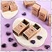 Landical 50 Sets Pocket Hug Token Gifts Bulk Little Heart Rocks Small Crystal Heart Stones Bulk with Boxes for Birthday Party Colleagues Family Celebration of Life Gifts(Purple)